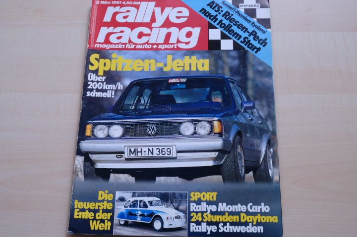 Deckblatt Rallye Racing (03/1981)